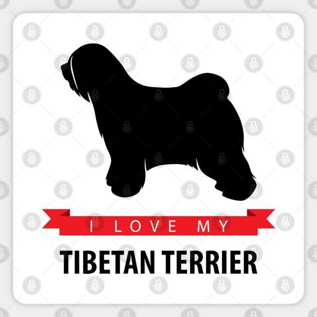 I Love My Tibetan Terrier Magnet by millersye